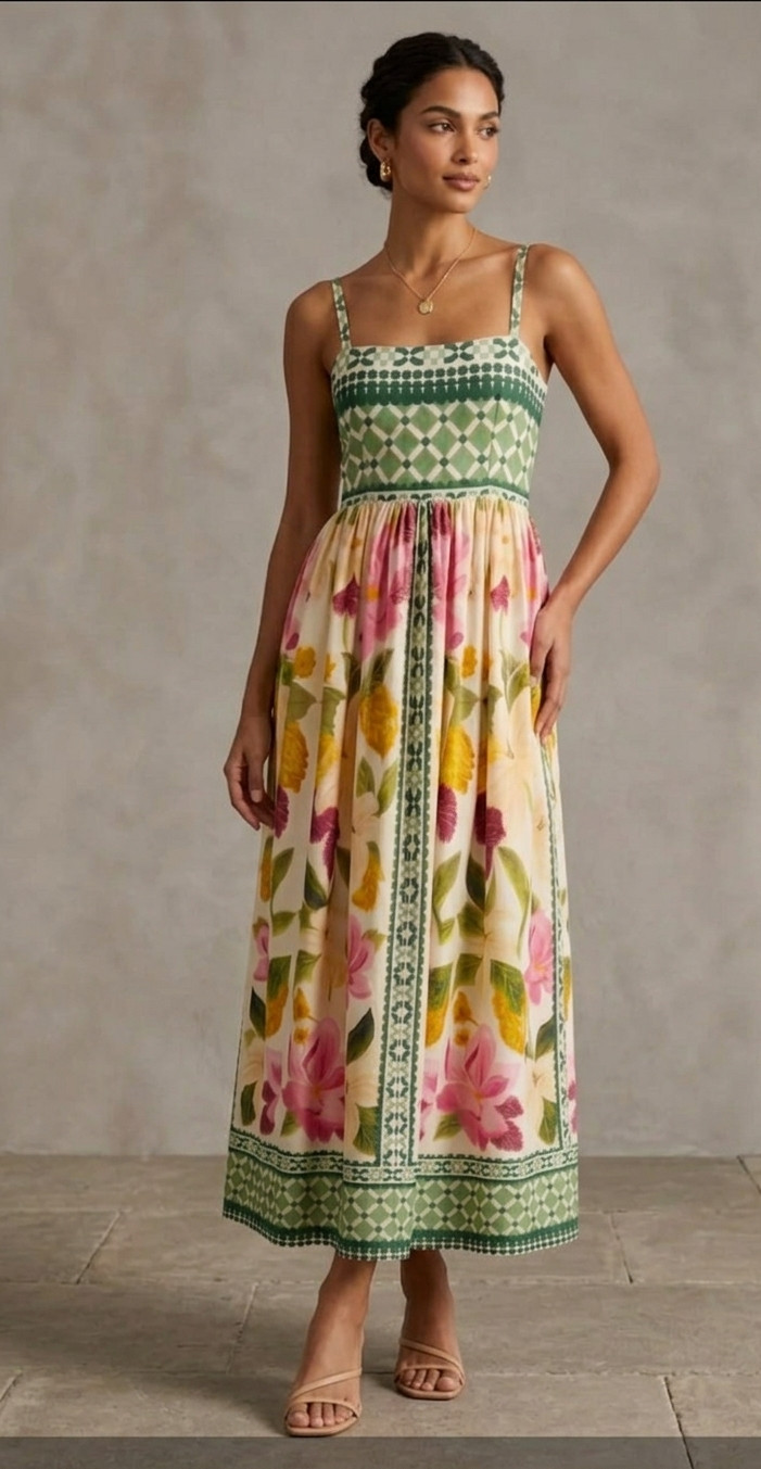 Vestido Midi Tricot Rose